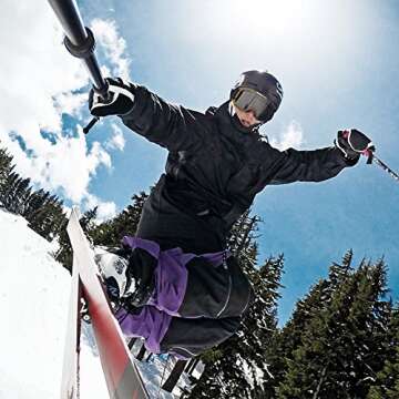 SANDMARC Pole - Black Edition: 17-40” Waterproof Extension Pole (Selfie Stick) for GoPro Hero 13, 12, 11, 10, 9, 8, Max, 7, 6, Session, 5, 4, 3 - with Remote Clip