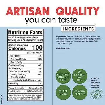 Pastabilities Lower Calorie Pasta - 100 Calories/Serving