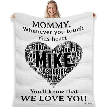Custom Name Blanket for Loved Ones - Heartfelt Gift