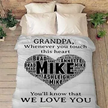 Custom Name Blanket for Loved Ones - Heartfelt Gift