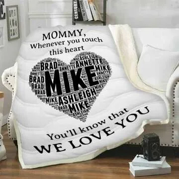 Custom Name Blanket for Loved Ones - Heartfelt Gift