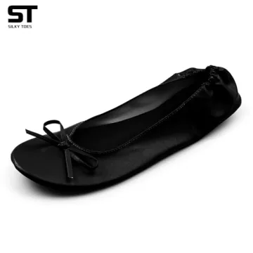 Silky Toes Foldable Flats for Women Comfortable Ballet Shoes