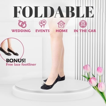 Silky Toes Foldable Flats for Women Comfortable Ballet Shoes