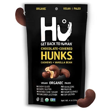 Hu Hunks Vegan Chocolate Covered Cashews | Non-GMO & Gluten Free