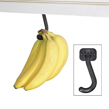 Gadjit Banana Hook Under Cabinet for Fresh Bananas and Organization