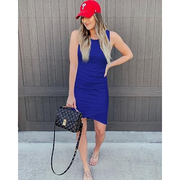 BTFBM Women Summer Sleeveless Tank Dress for Stylish Comfort