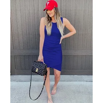 BTFBM Women Summer Sleeveless Tank Dress for Stylish Comfort