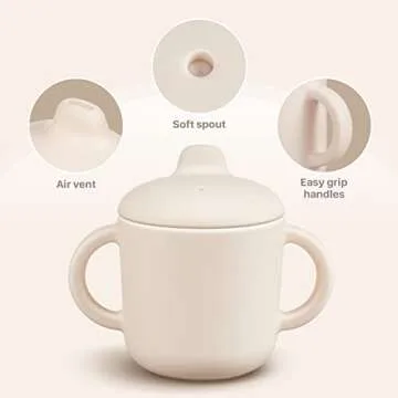 Leak-Proof Silicone Sippy Cups for Toddlers 6 Months+