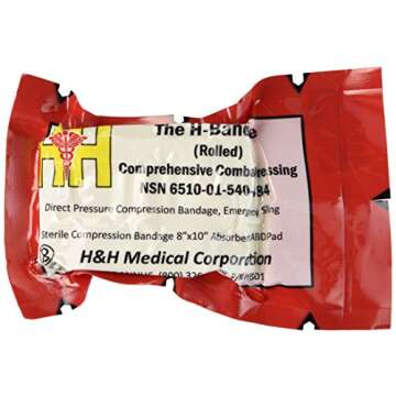 H & H Multi-Use Hemostat Trauma Bandage for Emergencies