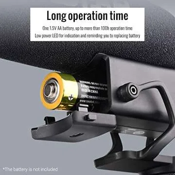 SGC-600 On-Camera Condenser Interview Microphone 3.5mm Plug with Windscreen Cold Shoe Mount Compatible with Canon Nikon Sony DSLR Cameras Camcorders