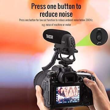 SGC-600 On-Camera Condenser Interview Microphone 3.5mm Plug with Windscreen Cold Shoe Mount Compatible with Canon Nikon Sony DSLR Cameras Camcorders