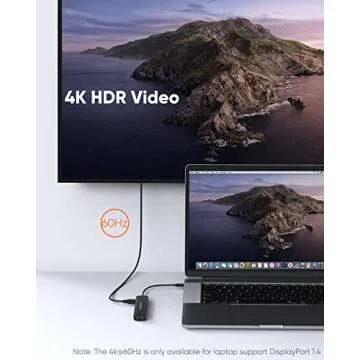 USB C Hub with Ethernet, CableCreation 7 in 1 4k@60Hz HDMI USB C Multiport Adapter with 100W PD, 2 USB 3.0 Ports, SD/TF Cards Reader Compatible for MacBook Pro/Air M1 M2, iPad Pro/Air, Dell XPS, HP