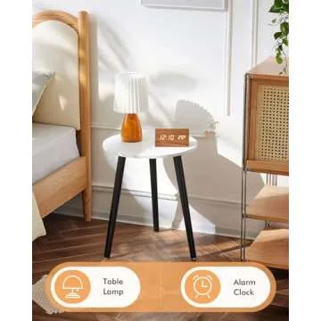 Apicizon Side End Table for Small Spaces and Outdoor Use