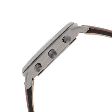 Fossil Men's Neutra Quartz Chronograph Watch - Smoke Gray, Amber Leather