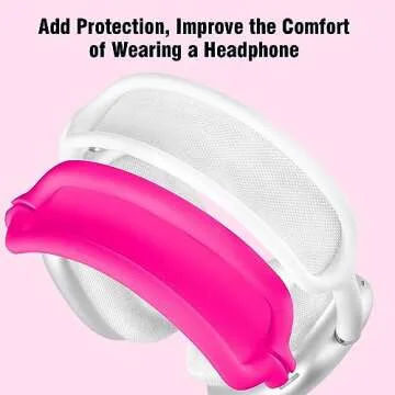 Case for Airpods Max Headphones,Ear Pad Case Cover/Ear Cups Cover/Headband Cover for AirPods Max(USB-C/Lightning)(2024/2020),Silicone Cover for Apple Airpod Max, Accessories Cases(Rose Pink)