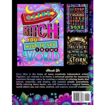 Sweary Motivational Quotes: Adult Coloring Book With Inspirational Swear Word For Stress Relief And ...