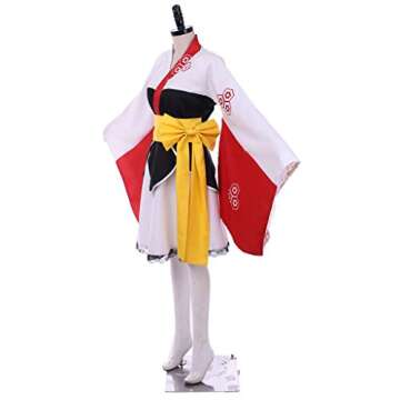 VintageCos Women's Anime Inuyasha Cosplay Sesshomaru Costume Set Kimono Uniform Suit Halloween Cosplay Outfits