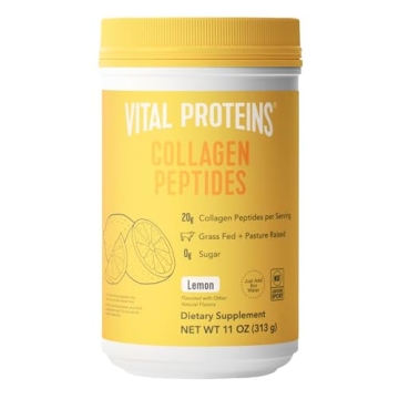 Vital Proteins Grass Fed Collagen Peptides - Lemon Flavor for Healthy Hair, Skin, and Joints - 11oz