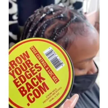 Grow Your Edges Back Best Edge Control for 4C Hair - 24H Exxxtra Hold, No Flakes, No Residue - Moisturizing Edge Control for ALL HAIR AND LOCS!