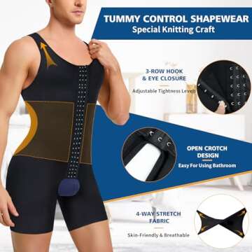 IFKODEI Men Shapewear for Tummy Control & Slimming