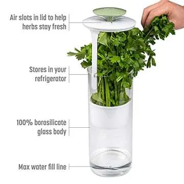 Goodful Herb Keeper Preserver with Optimized Airflow for Freshness
