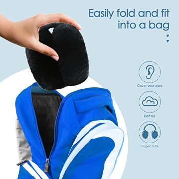 FSTEOE Foldable Women Winter Ear Muffs - Fashionable and Warm