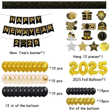 2025 NYE Party Decoration Set for Unforgettable Celebrations