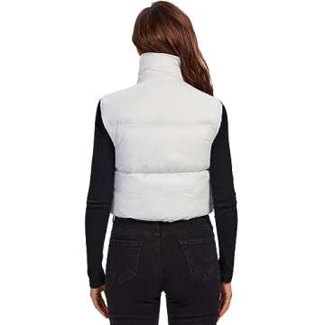 Fuinloth Women's Stylish Padded Vest for Cozy Comfort