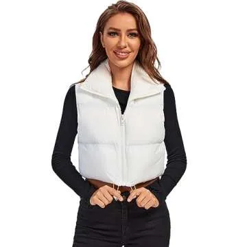 Fuinloth Women's Stylish Padded Vest for Cozy Comfort