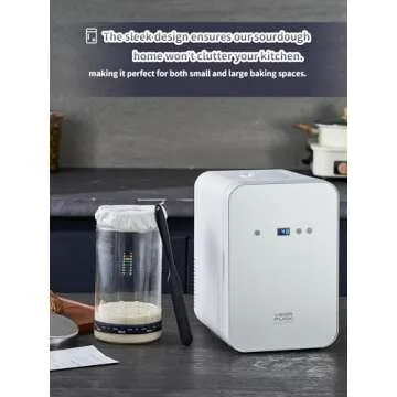 Vegapunk Sourdough Home for Bread Starter 42-148℉ Sourdough Starter Warmer Cooler Sourdough Warmer Proofer Heater for Proofing Heating Warming or Cooling in Box Silver