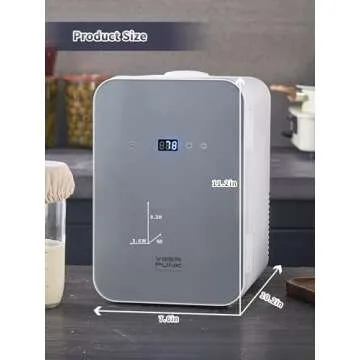 Vegapunk Sourdough Home for Bread Starter 42-148℉ Sourdough Starter Warmer Cooler Sourdough Warmer Proofer Heater for Proofing Heating Warming or Cooling in Box Silver