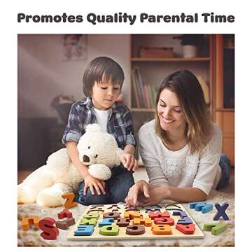 KIPPTO ABC Alphabet Puzzle with Free AR App for Kids