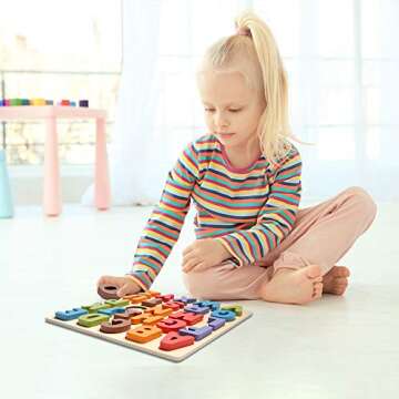 KIPPTO ABC Alphabet Puzzle with Free AR App for Kids