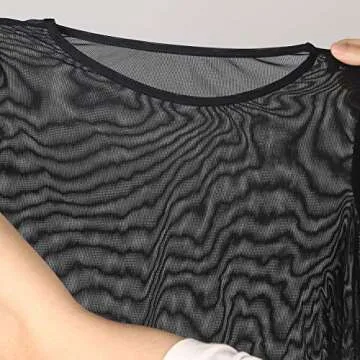 Chic Ypser Women's Sheer Crop Top for Stylish Outfits