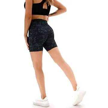 AFITNE High Waisted Yoga Shorts with Pockets for Women
