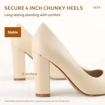 Stylish IDIFU Chunky-HI Block Heels for Women