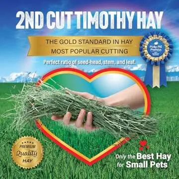Small Pet Select 2nd Cutting Perfect Blend Timothy Hay Pet Food for Rabbits, Guinea Pigs, Chinchillas and Other Small Animals, Premium Natural Hay Grown in The US, 40 LB