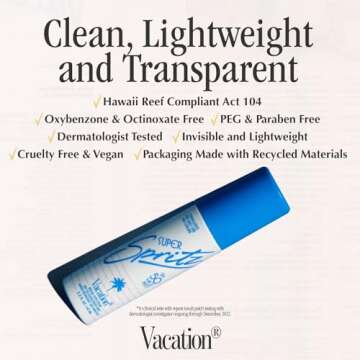 Vacation Super Spritz SPF 50 Face Mist for Daily Protection