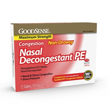 GoodSense Nasal Decongestant PE 10mg Fast Relief
