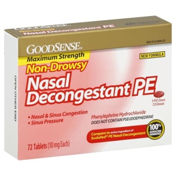 GoodSense Nasal Decongestant PE 10mg Fast Relief
