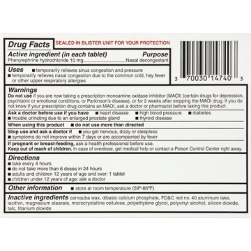 GoodSense Nasal Decongestant PE 10mg Fast Relief