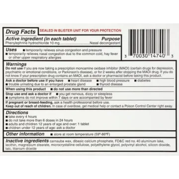 GoodSense Nasal Decongestant PE 10mg Fast Relief