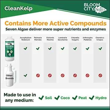 Organic Kelp Plant Fertilizer by Bloom City, 32 oz