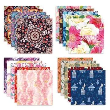 Origami Paper Kit 50 Sheets 6 Inch Square Double Sided Color 10 Vivid Colors for Hand Crafts Origami Paper