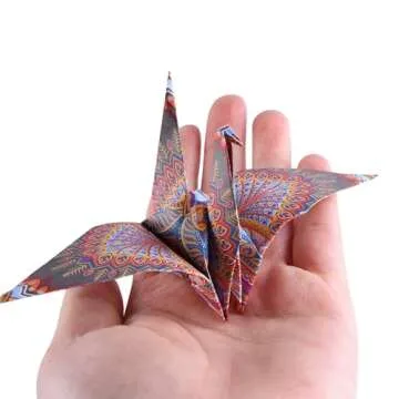 Origami Paper Kit 50 Sheets 6 Inch Square Double Sided Color 10 Vivid Colors for Hand Crafts Origami Paper