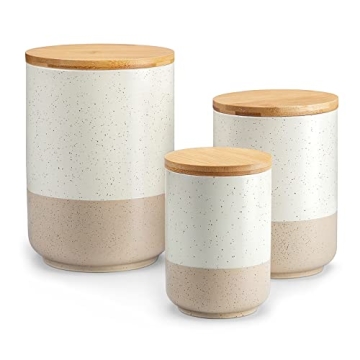 vancasso Sabine Modern Ceramic Canisters for Kitchen Storage