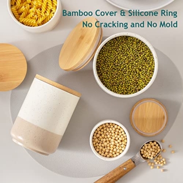 vancasso Sabine Modern Ceramic Canisters for Kitchen Storage