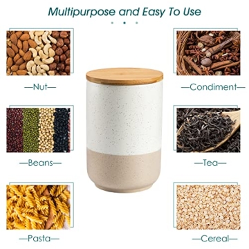 vancasso Sabine Modern Ceramic Canisters for Kitchen Storage