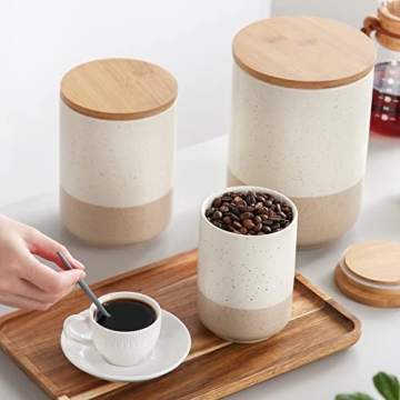 vancasso Sabine Modern Ceramic Canisters for Kitchen Storage