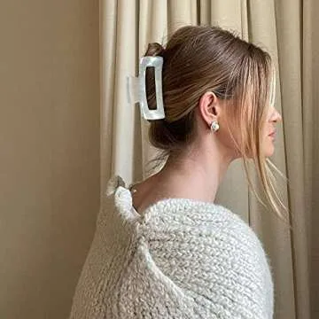 Wekin Tortoise Hair Clips for Thick Hair - Strong Hold